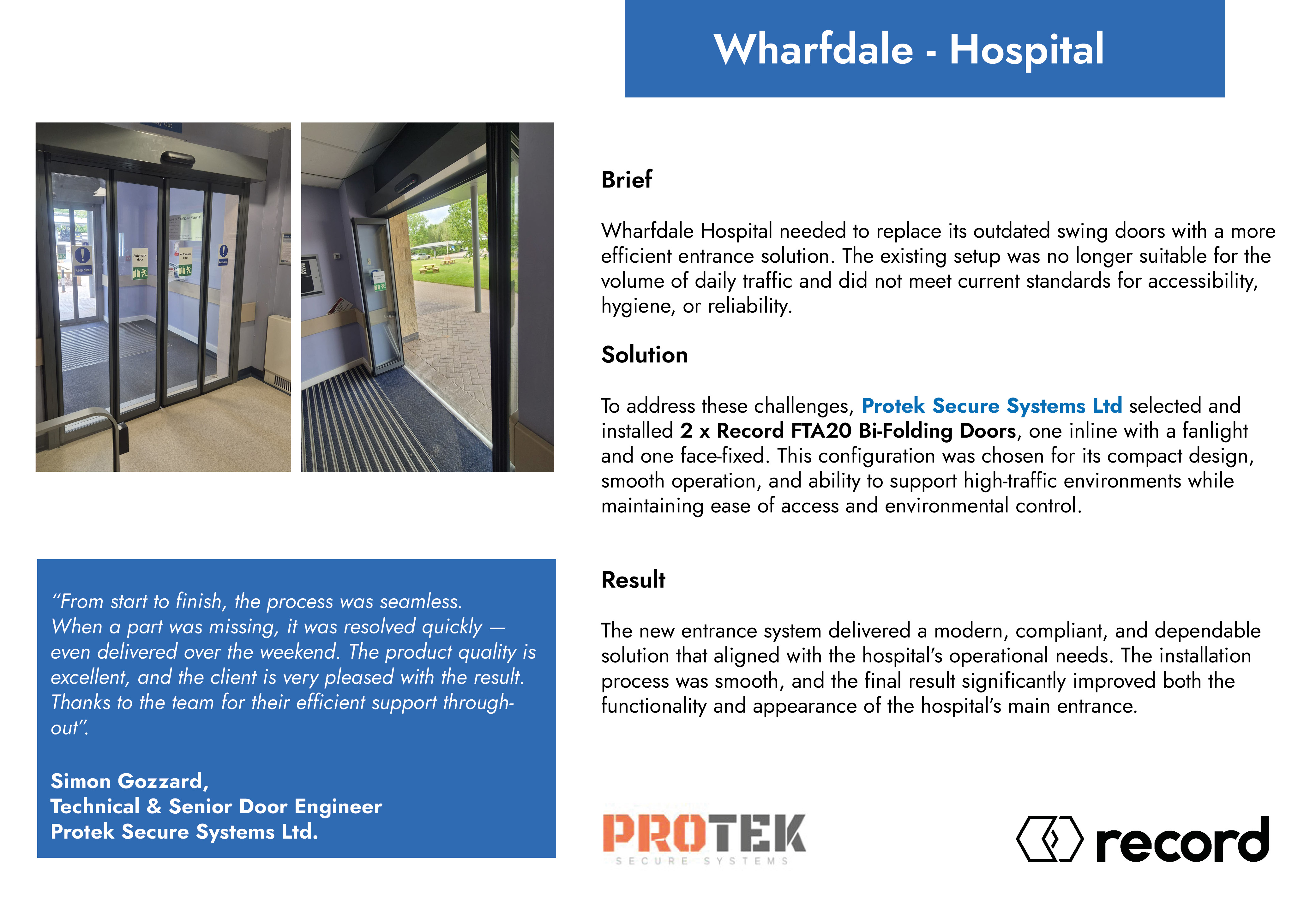 Wharfdale Hospital Case Study